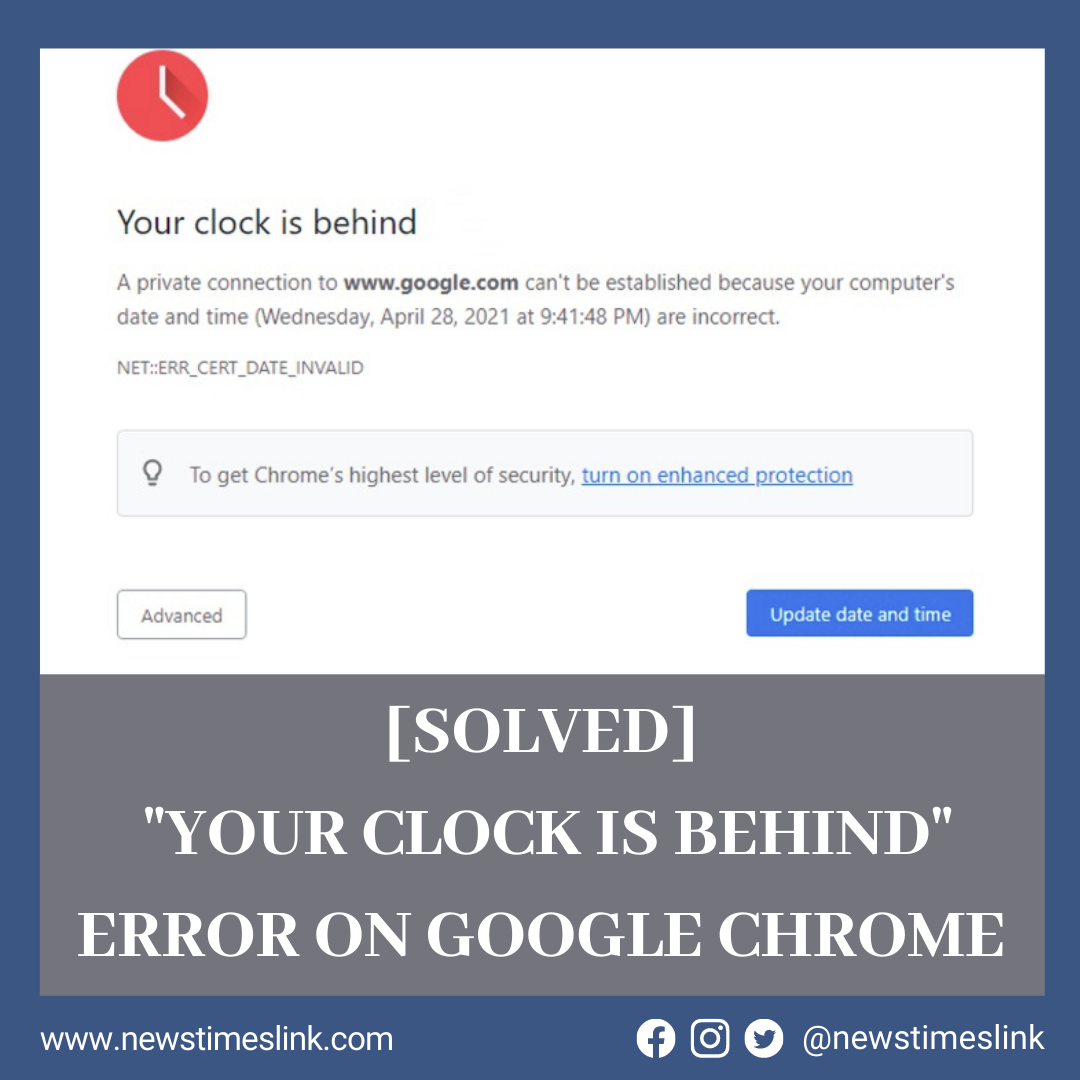 solved-your-clock-is-behind-error-on-google-chrome